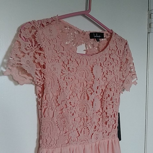 Lulus Soft Pink Dress. - Picture 3 of 7